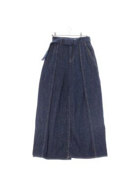 Loewe Belted Jeans Denim Belt Wide Pants Indigo Blue 32